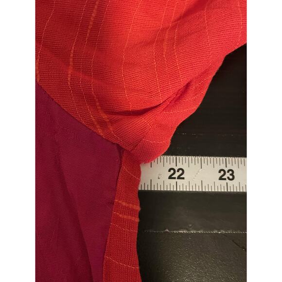 Faith by Celia Forrester 2 Piece Set Womens Small Red Patchwork Beaded Boho Y2K - Picture 4 of 9